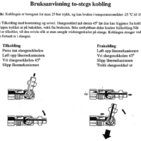 BRUKSANVISNING TO-STEGSKOBLING