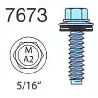 SELVGEJNGENDE SKRUE TYPE B SS 7673